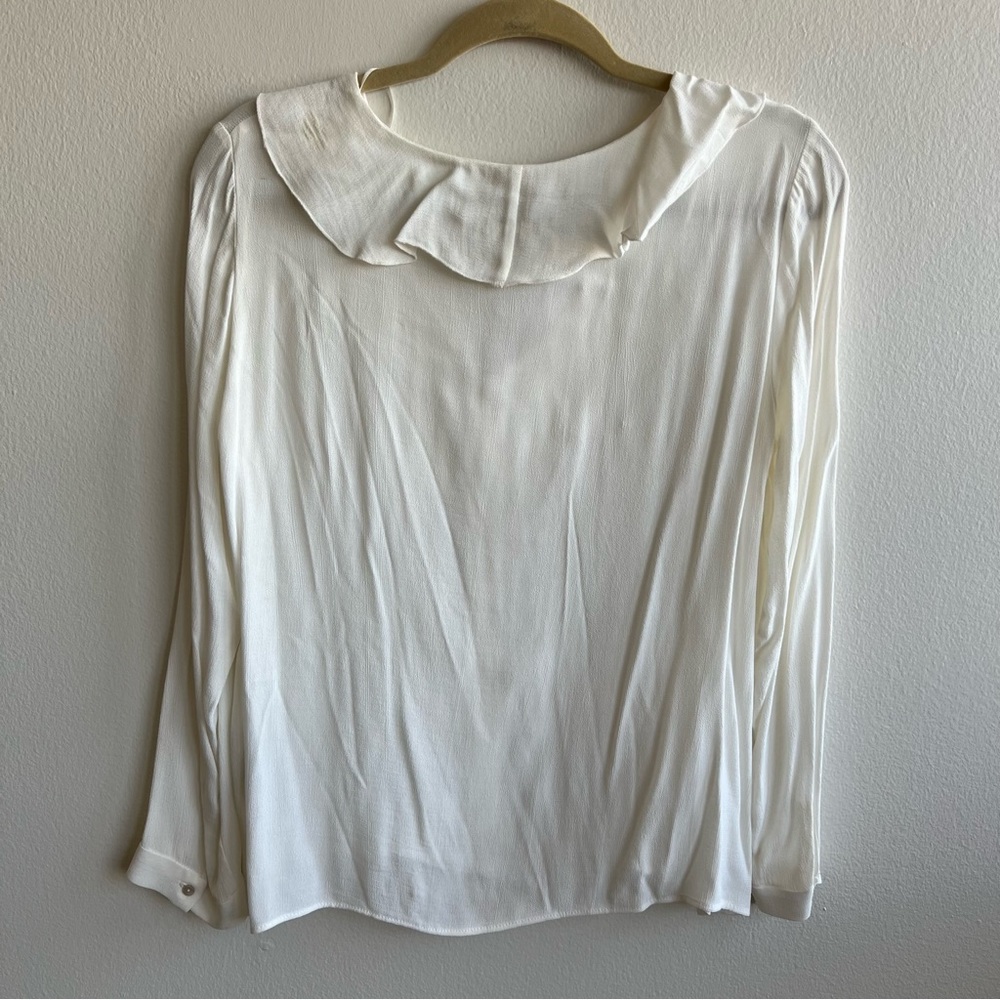 NWD Zara Ruffle Button Trafaluc Collection Blouse - Picture 2 of 7